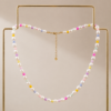 Collar de Perlas Prisma con detalles multicolor en tonos pastel
