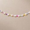 Collar de Perlas Celeste Collar de Perlas Celeste con perlas blancas y chaquira pastel