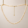 Collar de perlas naturales color durazno Dalia