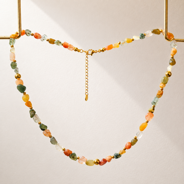 Collar de Piedras Naturales Ocaso | Míneral Joyería Collar de Piedras Ocaso