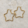 Aretes de Estrella Astra | Míneral Joyería Aretes de estrella Astra en acero inoxidable dorado – Míneral Joyería
